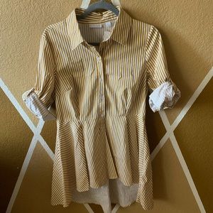 New York & Company Striped Shirt/Dress